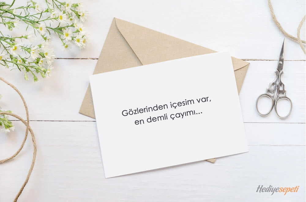 Sevgiliye Çiçek Notu