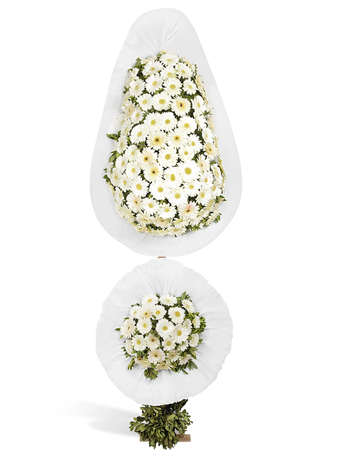 Beyaz Soft Görünümlü Çelenk