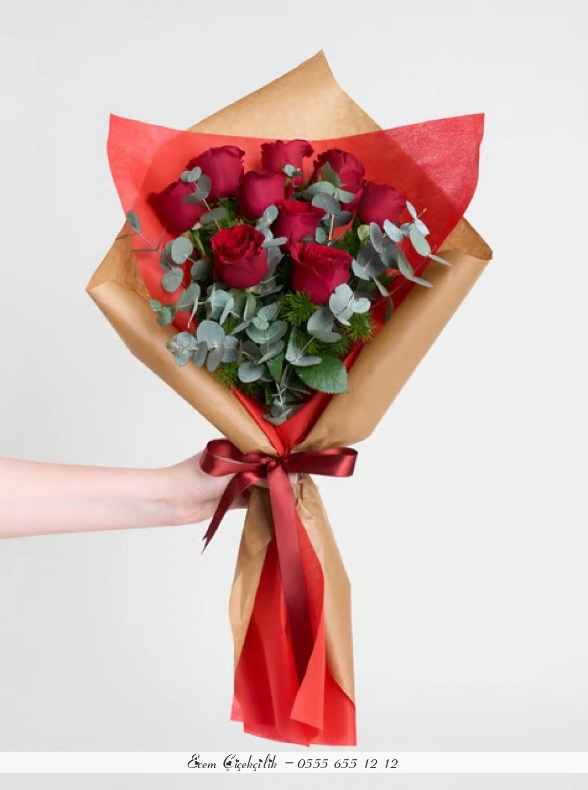Sonsuz Aşkım 9'Lu Gül Buketi
