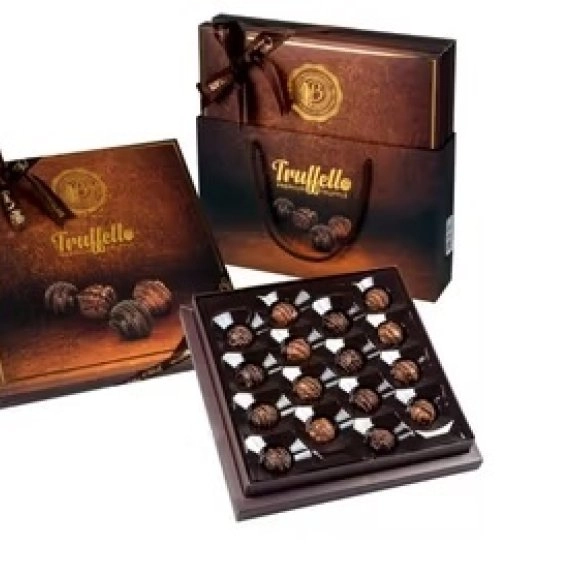 Truffello 216 Gr Kahve Kutu Premium Trüf Çikolata