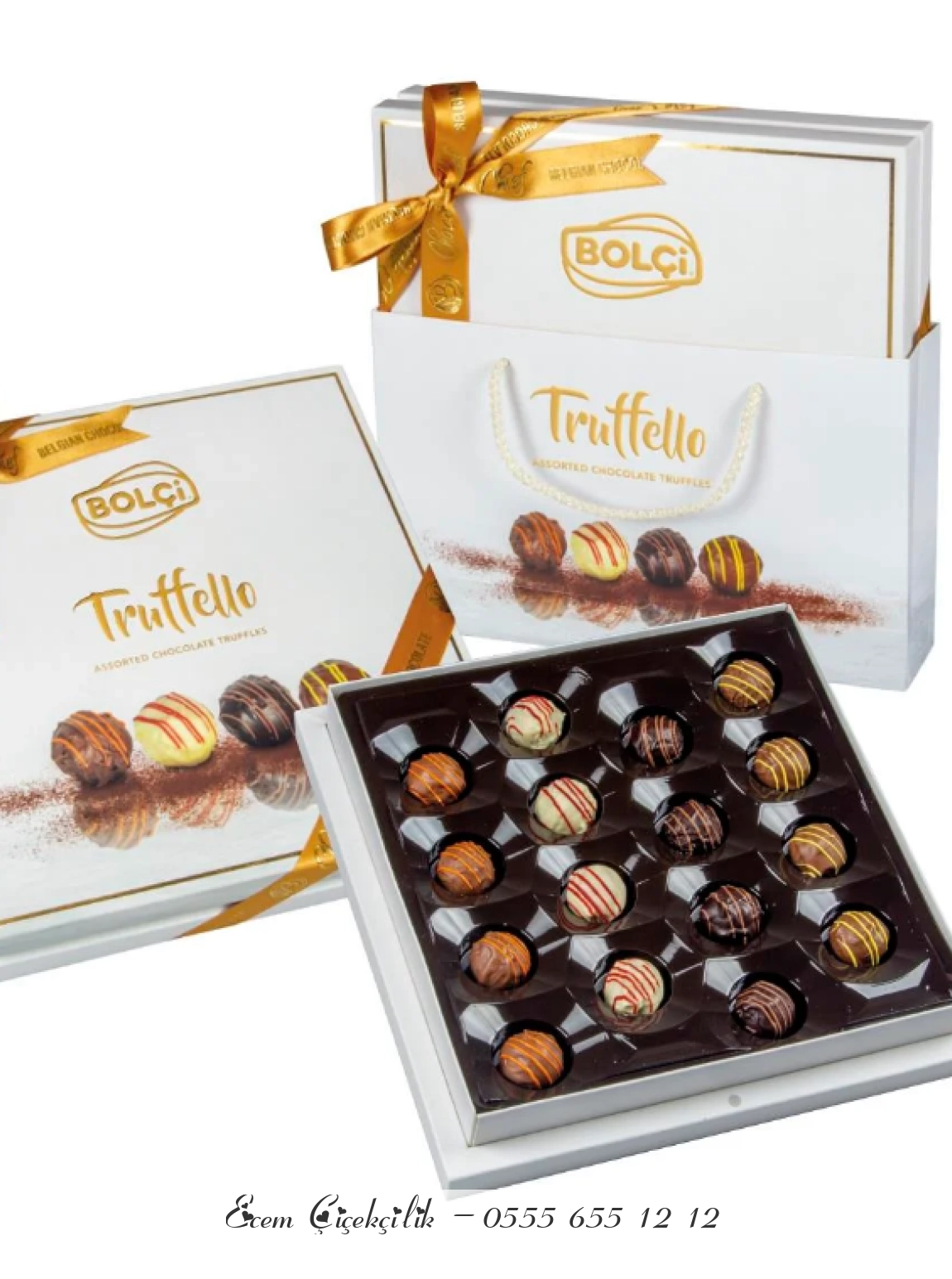 Truffello Beyaz Kutu Trüf Çikolata 216G